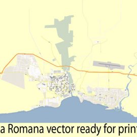 Vector map La Romana Dominicana