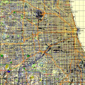 Pdf map Chicago Illinois ai