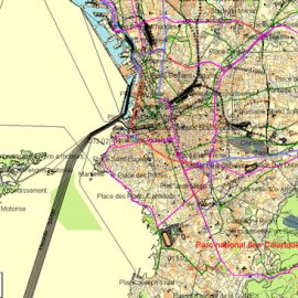 Illustrator map Marseille