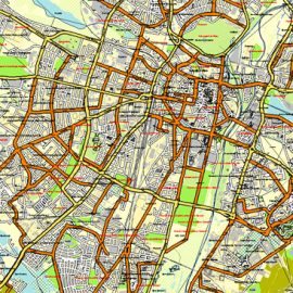 Pdf map Krakow Poland PDF