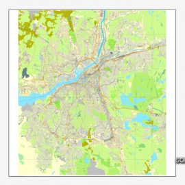 City map Gothenburg Sweden PDF