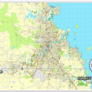 Pdf map Brisbane Australia ai