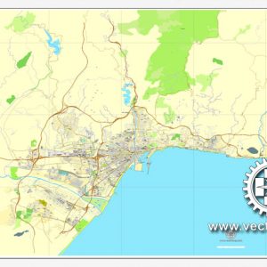 Pdf map Malaga Spain PDF