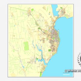 Editable map Odessa Ukraine