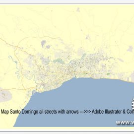 Street map Santo Domingo Doninicana