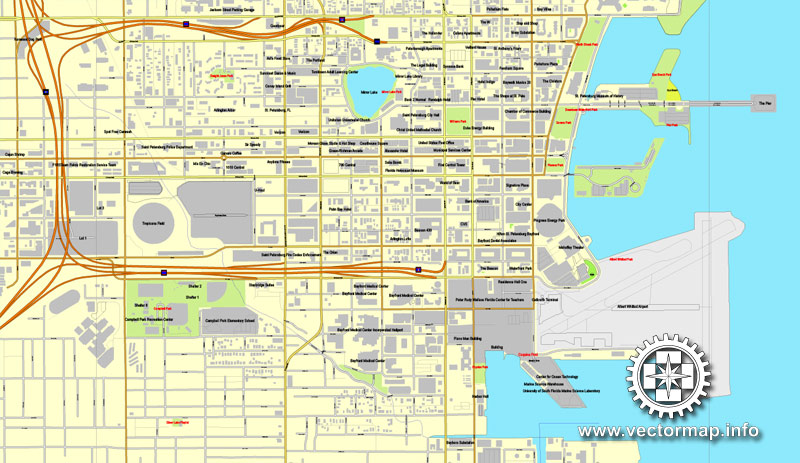 Street map St Petersburg Florida pdf