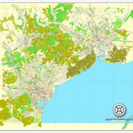 Urban plan Bristol Cardiff Newport UK