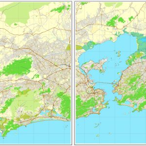 Pdf map Rio de Janeiro Brazil ai