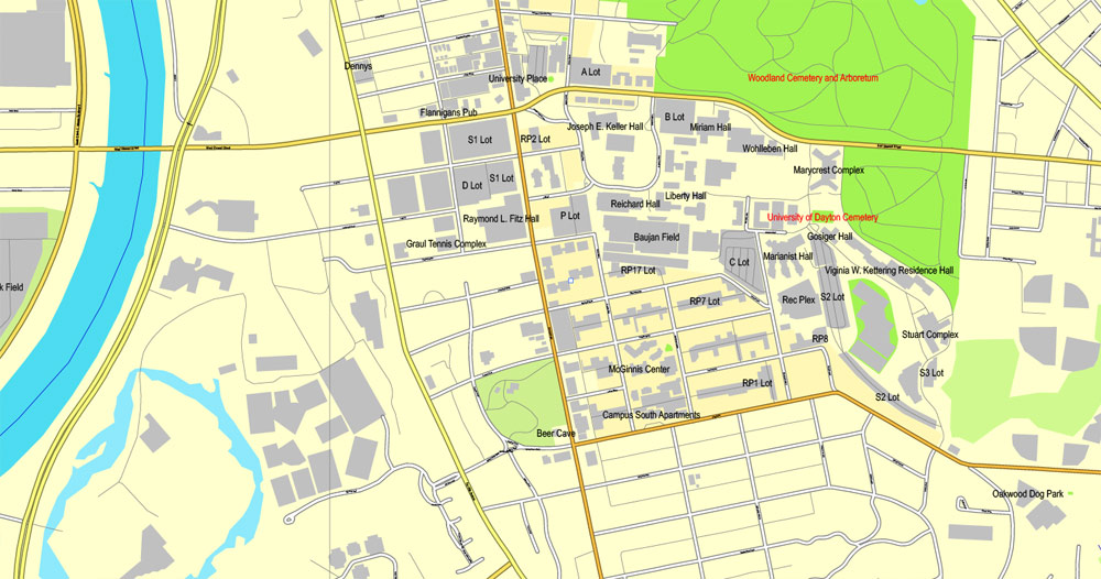 City map Dayton Ohio 3 10 PDF