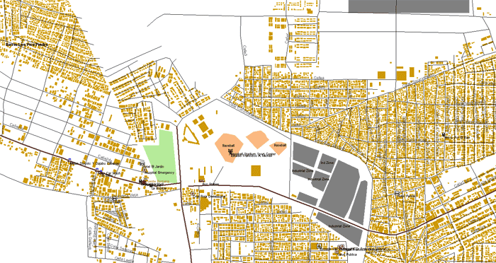 La Romana review map, republica dominicana