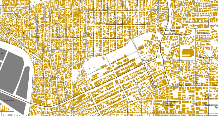 La Romana review map, republica dominicana