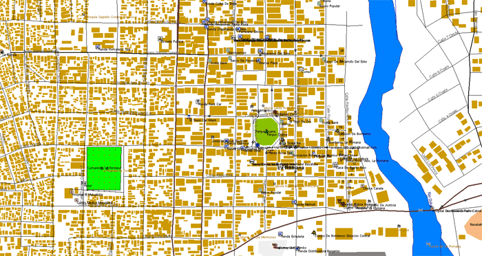 La Romana review map, republica dominicana