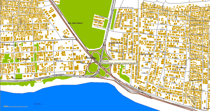 santo domingo review map, republica dominicana