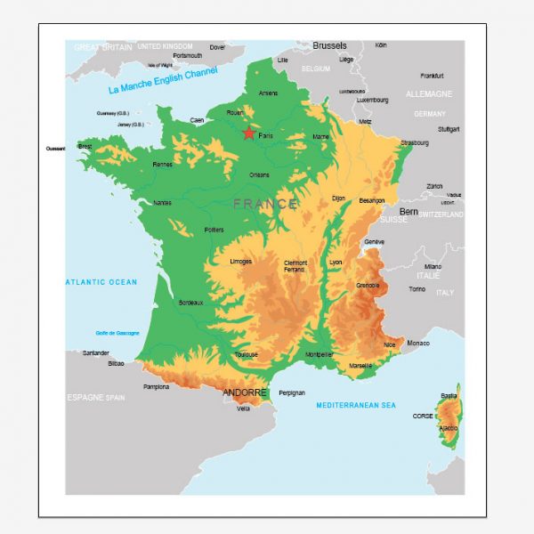 Download FREE map France Adobe Illustrator Ver.2