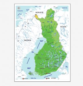 Espoo, Finland, printable vector City Plan map, full editable, Adobe Illustrator