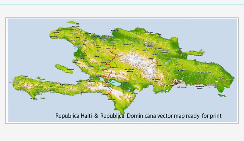 Vector Map Dominicana
