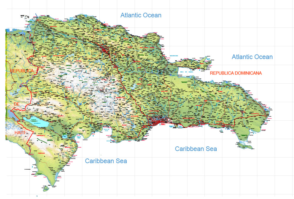 Pdf map Dominicana Haiti
