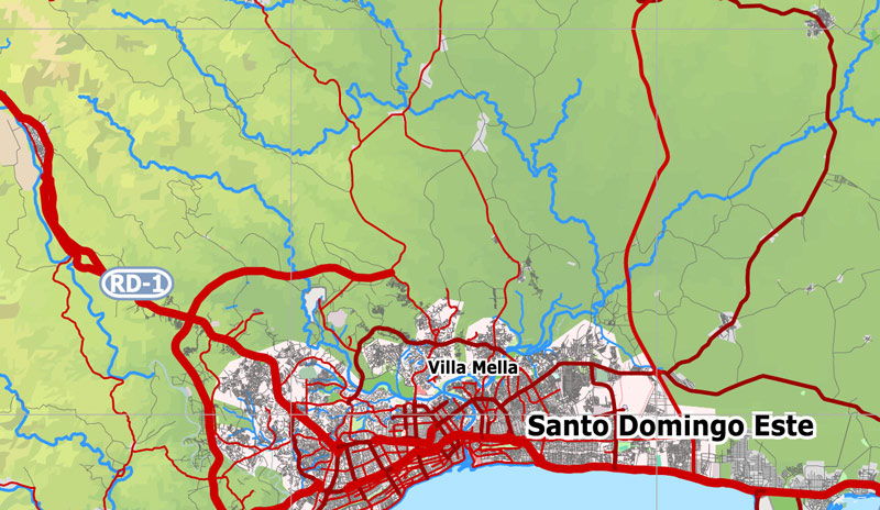 Pdf map Republica Dominicana Haiti