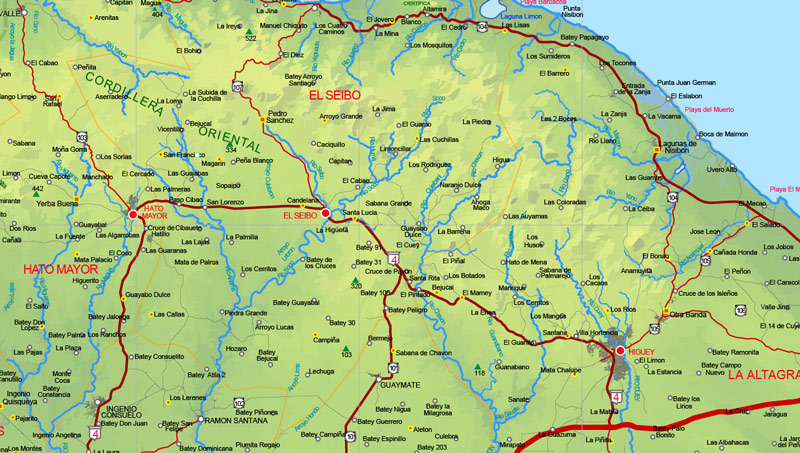 Vector map Republica Dominicana y Haiti