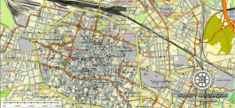 Vector map Bologna Italy pdf
