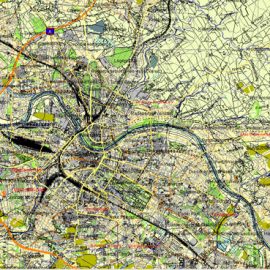 Illustrator map Nurnberg