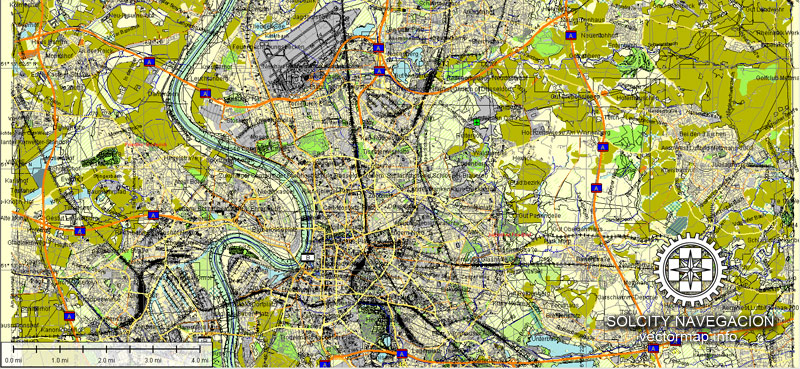 Pdf map Duesseldorf
