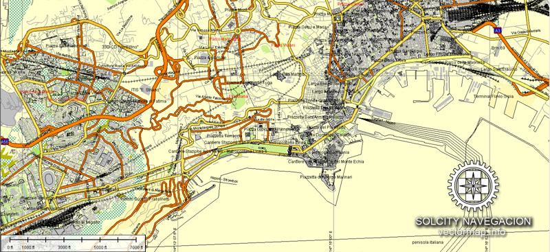 Street map Napoli