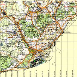 Editable map Malaga Spain PDF