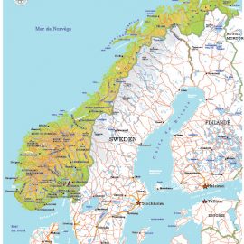 Street map full Germany Adm Phys