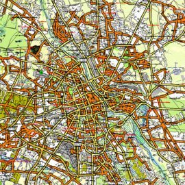 Pdf map full Poland Relief