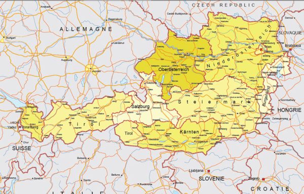 free vector map austria