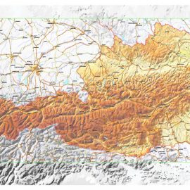 City map Relief US CDR