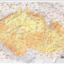 Illustrator map Czech Republic CDR