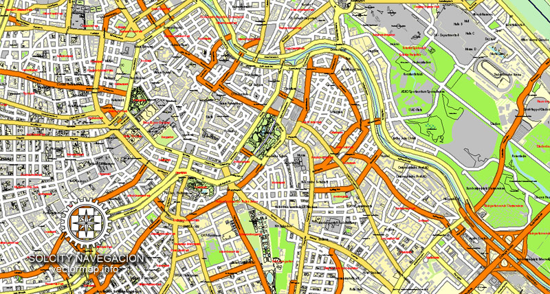 City map Vienna Austria ai