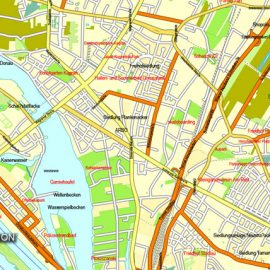City map Vienna Austria ai