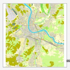 Illustrator map Bern Switzerland PDF