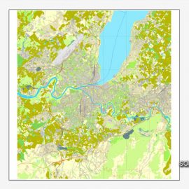 Vector map Geneva Switzerland 15