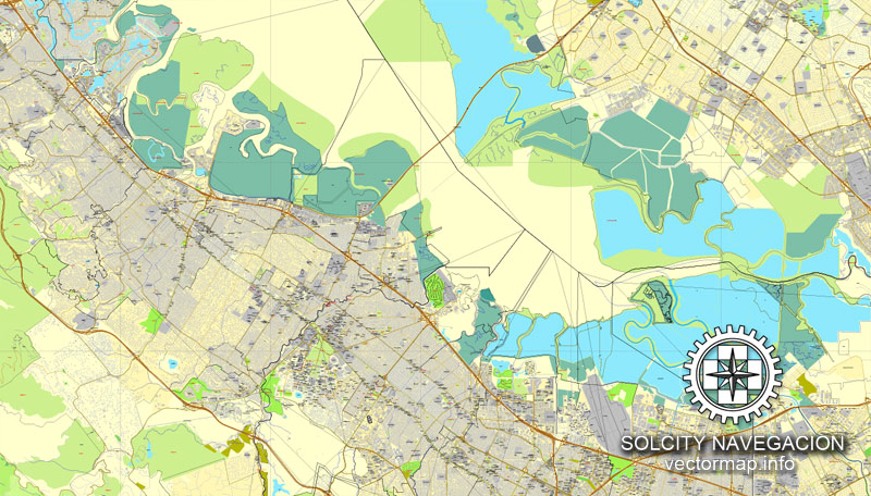 Pdf map Palo Alto Mountain View California ai