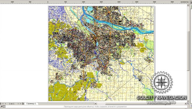 Portland Oregon US printable vector street map: City Plan full editable ...