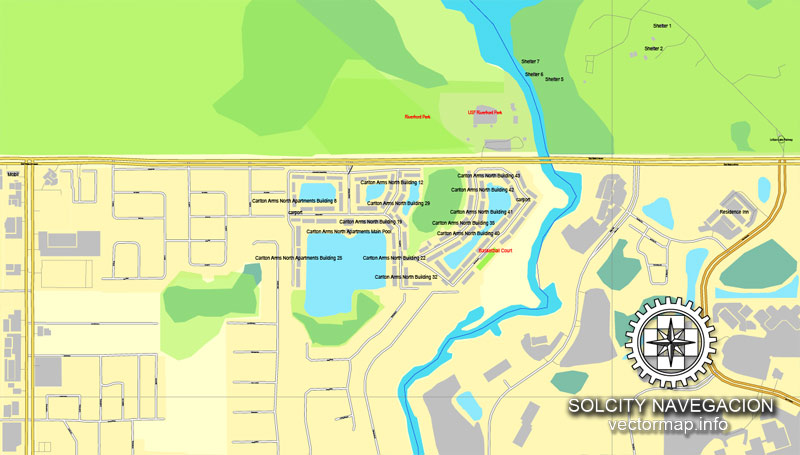 Street map Tampa Florida