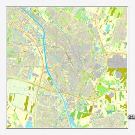 Vector map Utrecht Netherlands