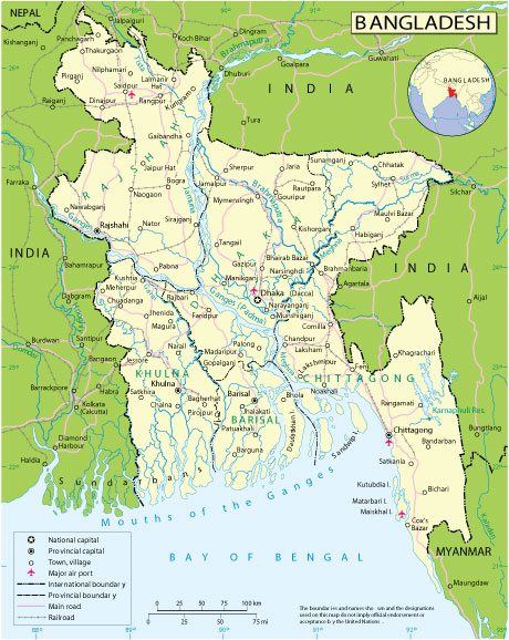 Bangladesh: Free download vector map Bangladesh, Adobe Illustrator, download now