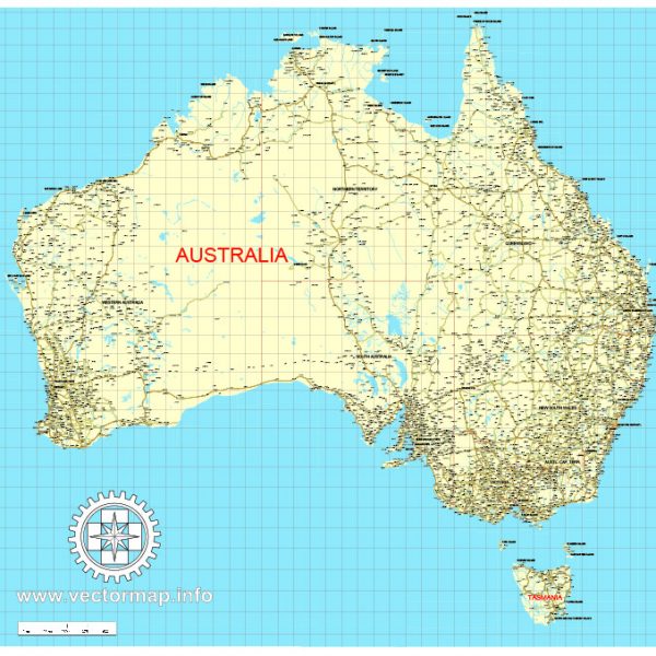 Free download vector map Australia, Adobe Illustrator, download now Free maps vector clipart >>>>> Map for design, projects, presentation free to use as you like royalty free
