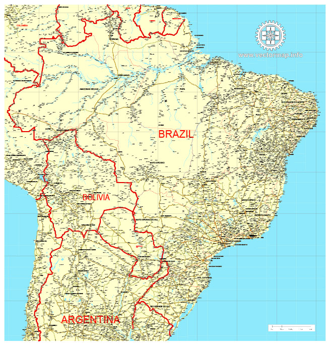 Brazil: Free vector map Brazil, Adobe Illustrator, download now maps vector clipart