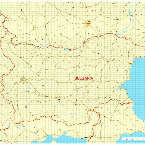 Free vector map Bulgaria, Adobe Illustrator, download now maps vector clipart >>>>> Map for design, projects, presentation free to use as you like.