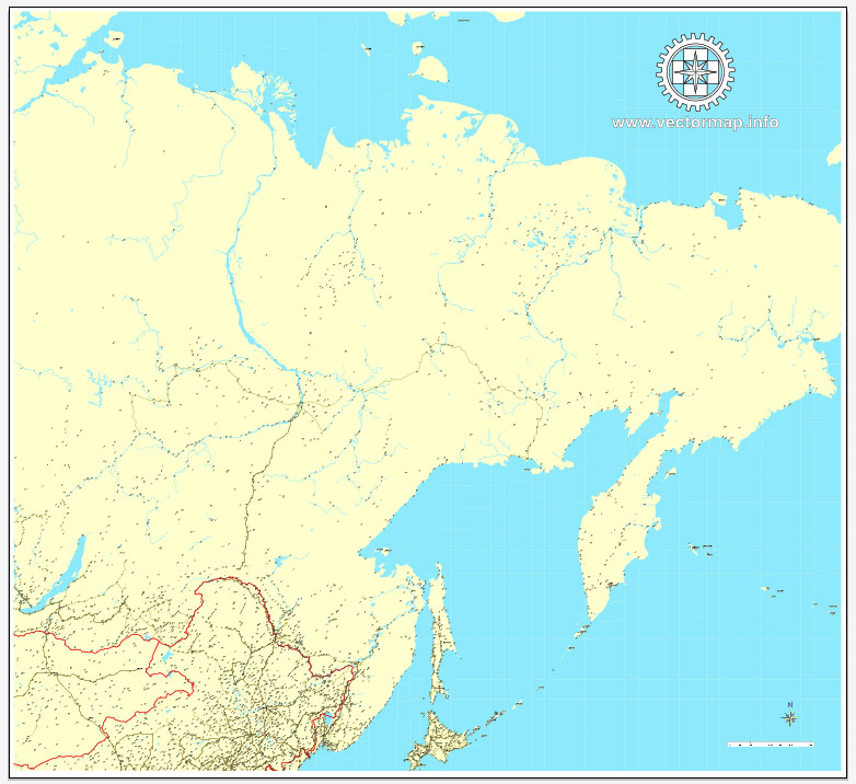 Free vector map Russia + Ukraine Mercator Projection, Adobe Illustrator, download now maps vector clipart >>>>> Map for design, projects, presentation free to use as you like.