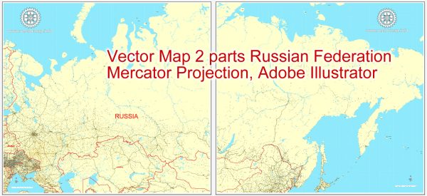 Free vector map Russia + Ukraine Mercator Projection, Adobe Illustrator, download now maps vector clipart >>>>> Map for design, projects, presentation free to use as you like.