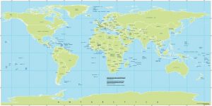 Free vector map World Mercator Projection, Adobe Illustrator, download ...