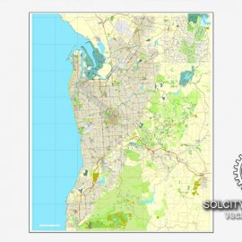 Vector map Albury Wodonga Australia PDF 17