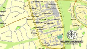 Canberra, Australia in Adobe illustrator, printable vector street City ...